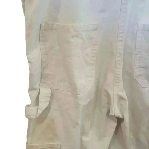 Dickie's Women's White Cotton Relaxed Fit Overalls - Picture 4 of 14